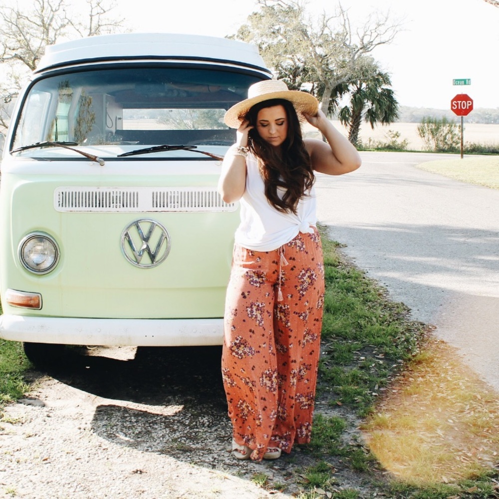 Boho Floral Pants